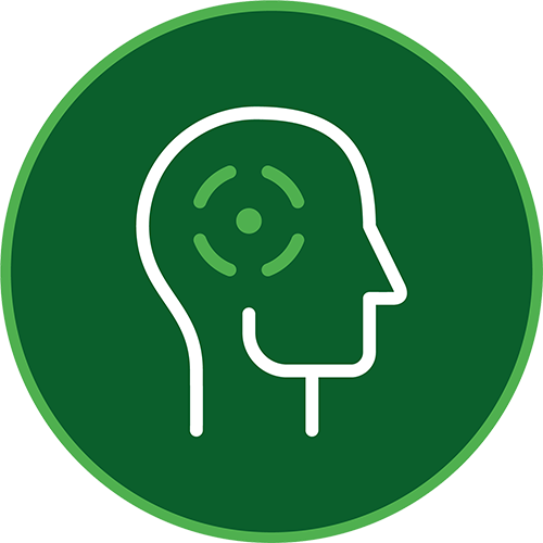 Headache and dizziness symptom icon image