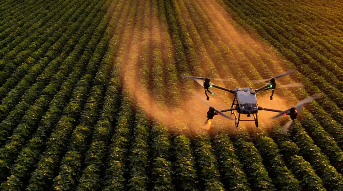 Dron en usos agrícolas