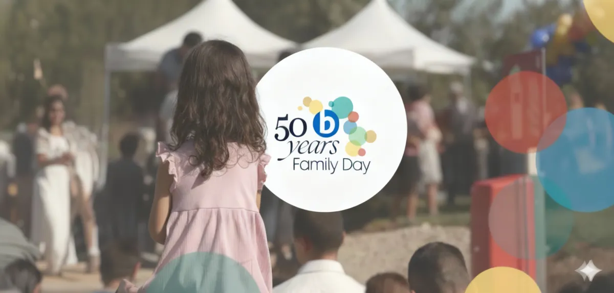 Corporate image of Bioiberica's Family Day celebrating 50 years with event attendees