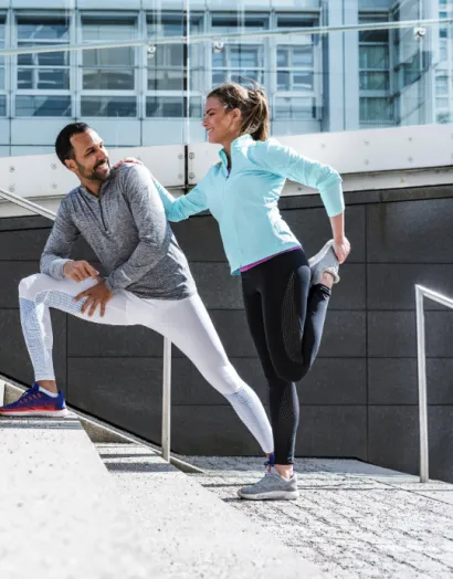 Bioiberica pareja haciendo deporte